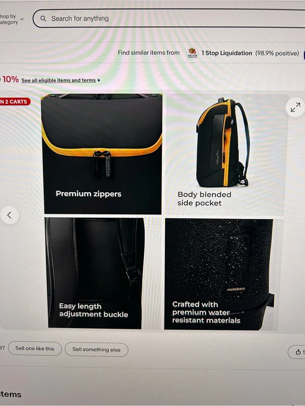 The Transit Backpack MOKOBARA 20L Premium Polyester 15” unisex laptop backpack